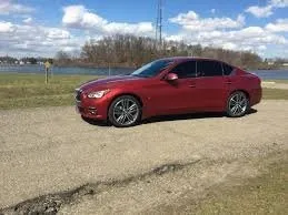 Red 2014 INFINITI Q50 Sport for sale in Plano, TX