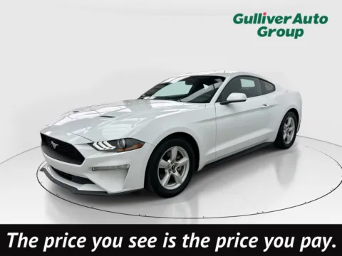 White 2018 Ford Mustang EcoBoost for sale in Plano, TX