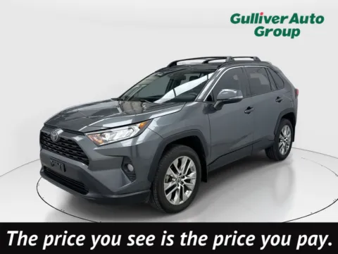 Gray 2021 Toyota RAV4 XLE Premium for sale in Plano, TX
