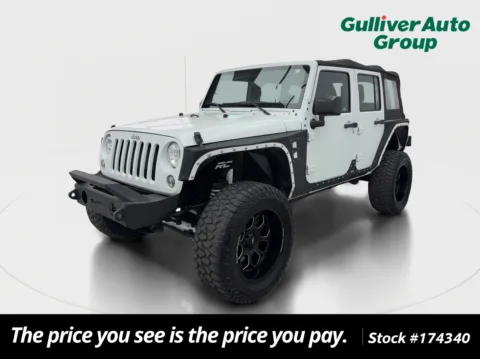 White 2016 Jeep Wrangler Unlimited Sport for sale in Plano, TX