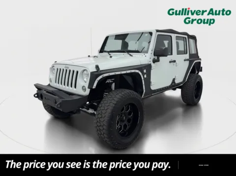 White 2016 Jeep Wrangler Unlimited Sport for sale in Plano, TX