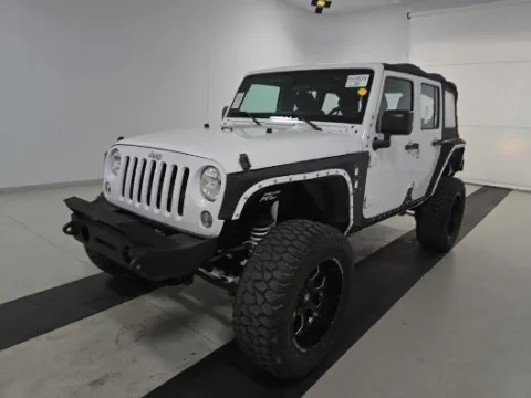 White 2016 Jeep Wrangler Unlimited Sport for sale in Plano, TX