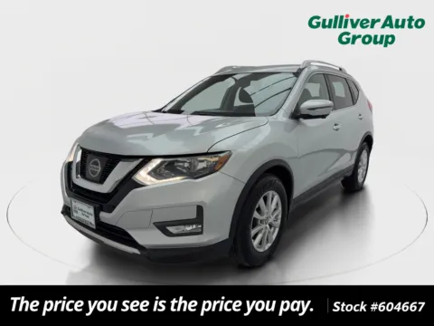 Silver 2017 Nissan Rogue SV for sale in Plano, TX