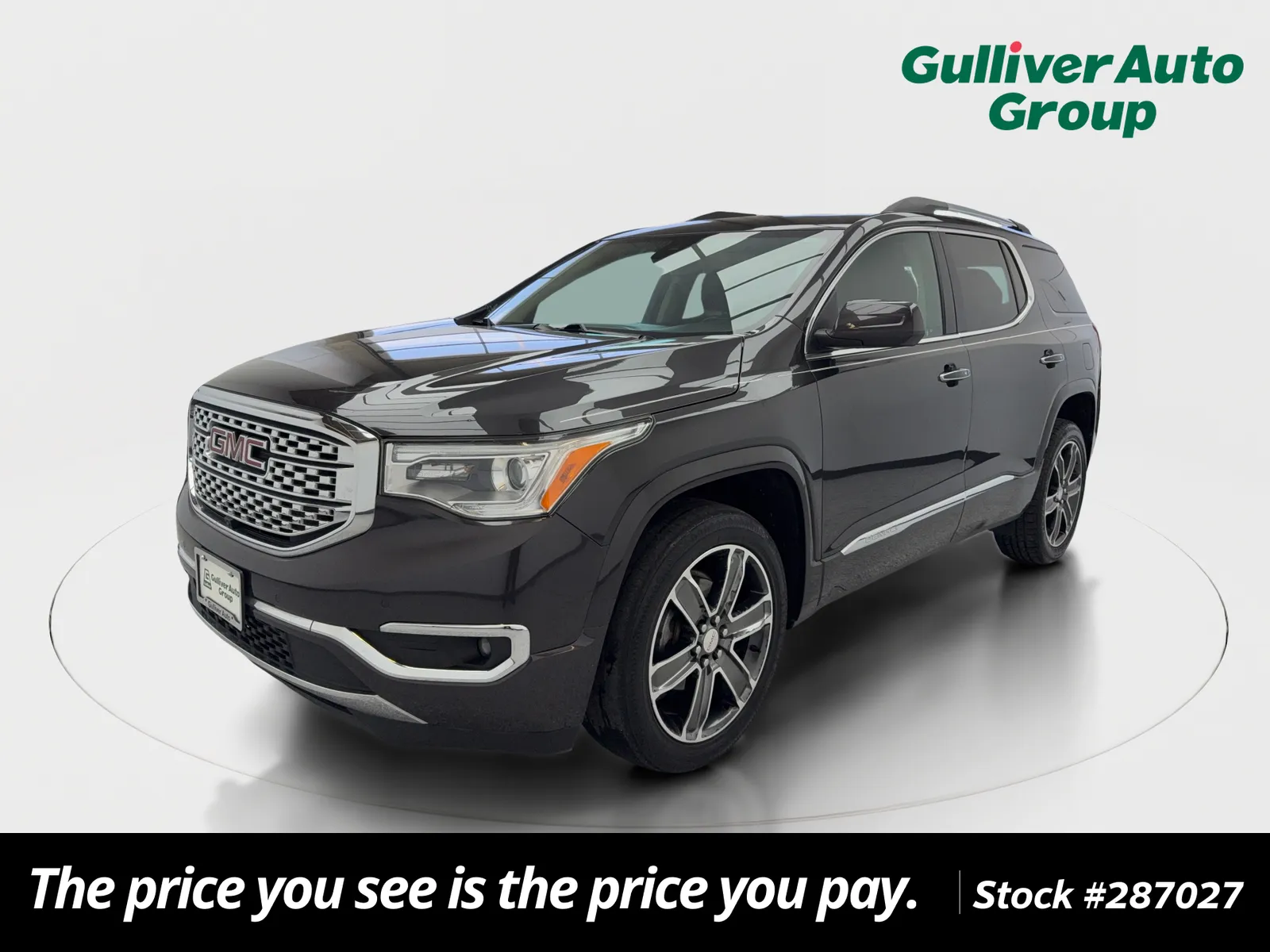 Green 2017 GMC Acadia Denali for sale in Plano, TX