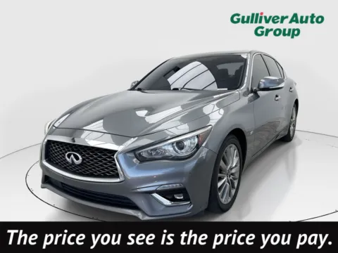 Gray 2020 INFINITI Q50 3.0t LUXE for sale in Plano, TX