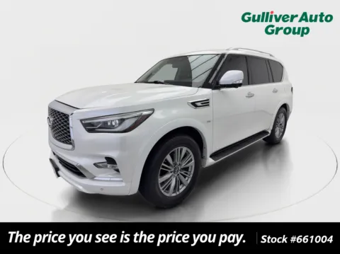 Photos of 2018 INFINITI QX80 for sale in Plano, TX at Gulliver Auto Group