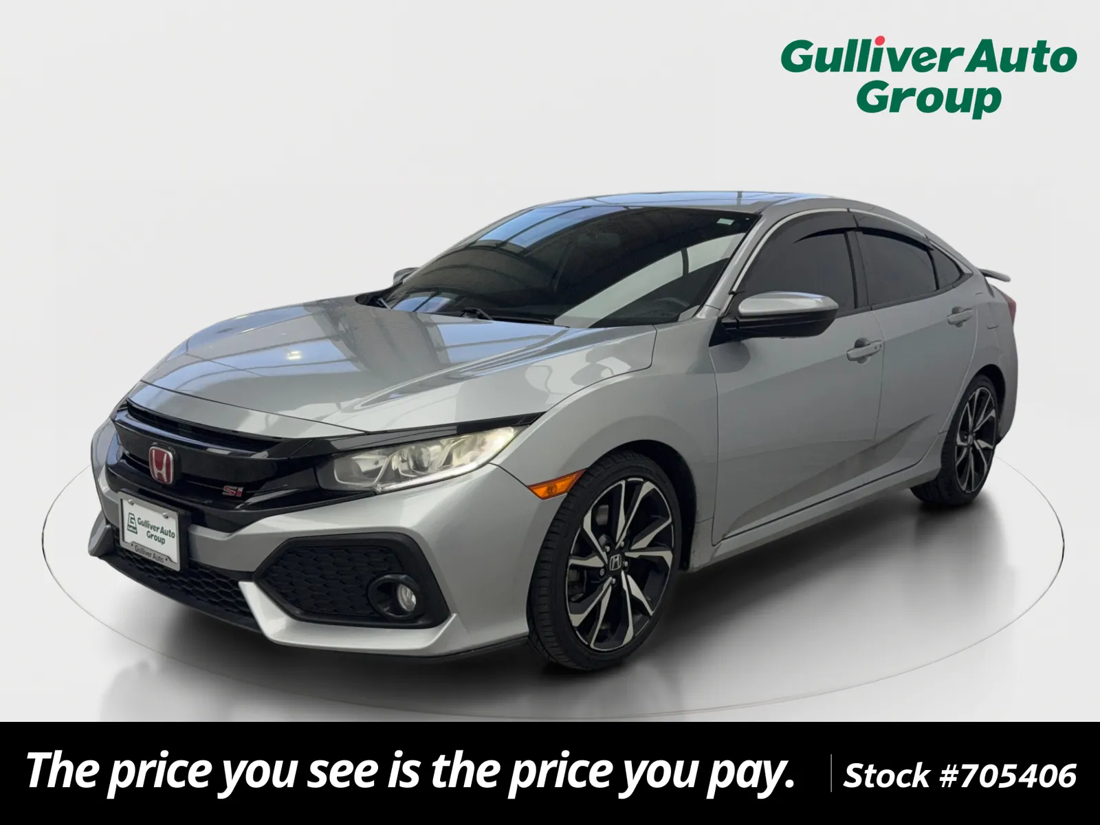 Silver 2017 Honda Civic Si for sale in Plano, TX