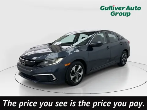 Blue 2019 Honda Civic LX for sale in Plano, TX