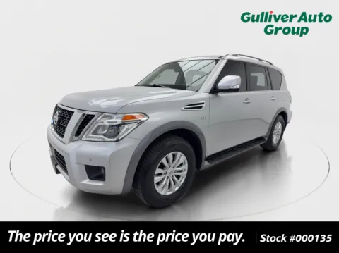 Silver 2018 Nissan Armada SV for sale in Plano, TX