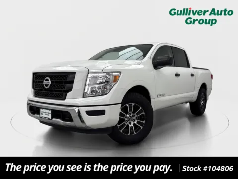 White 2022 Nissan Titan SV for sale in Plano, TX