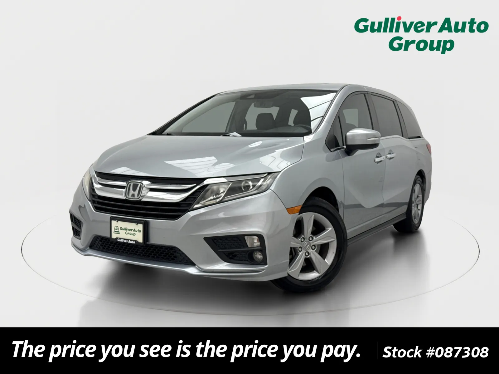 Silver 2019 Honda Odyssey EX-L for sale in Plano, TX