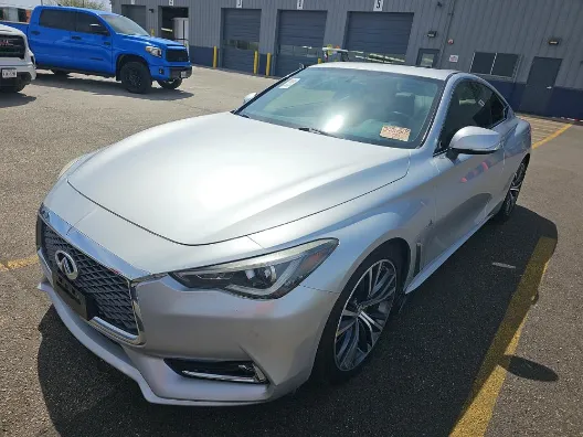 Silver 2018 INFINITI Q60 3.0t LUXE for sale in Plano, TX