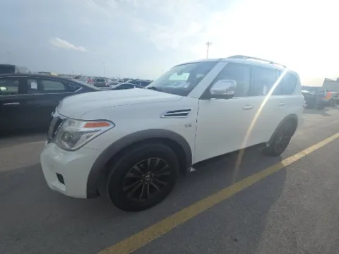 White 2017 Nissan Armada Platinum for sale in Plano, TX