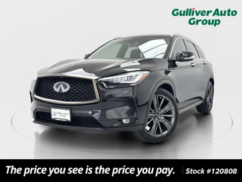 Black 2020 INFINITI QX50 ESSENTIAL for sale in Plano, TX