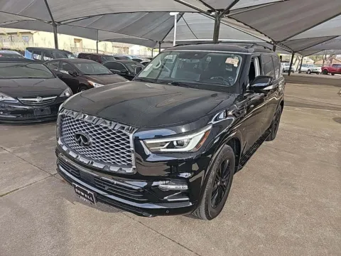 Black 2019 INFINITI QX80 LUXE for sale in Plano, TX