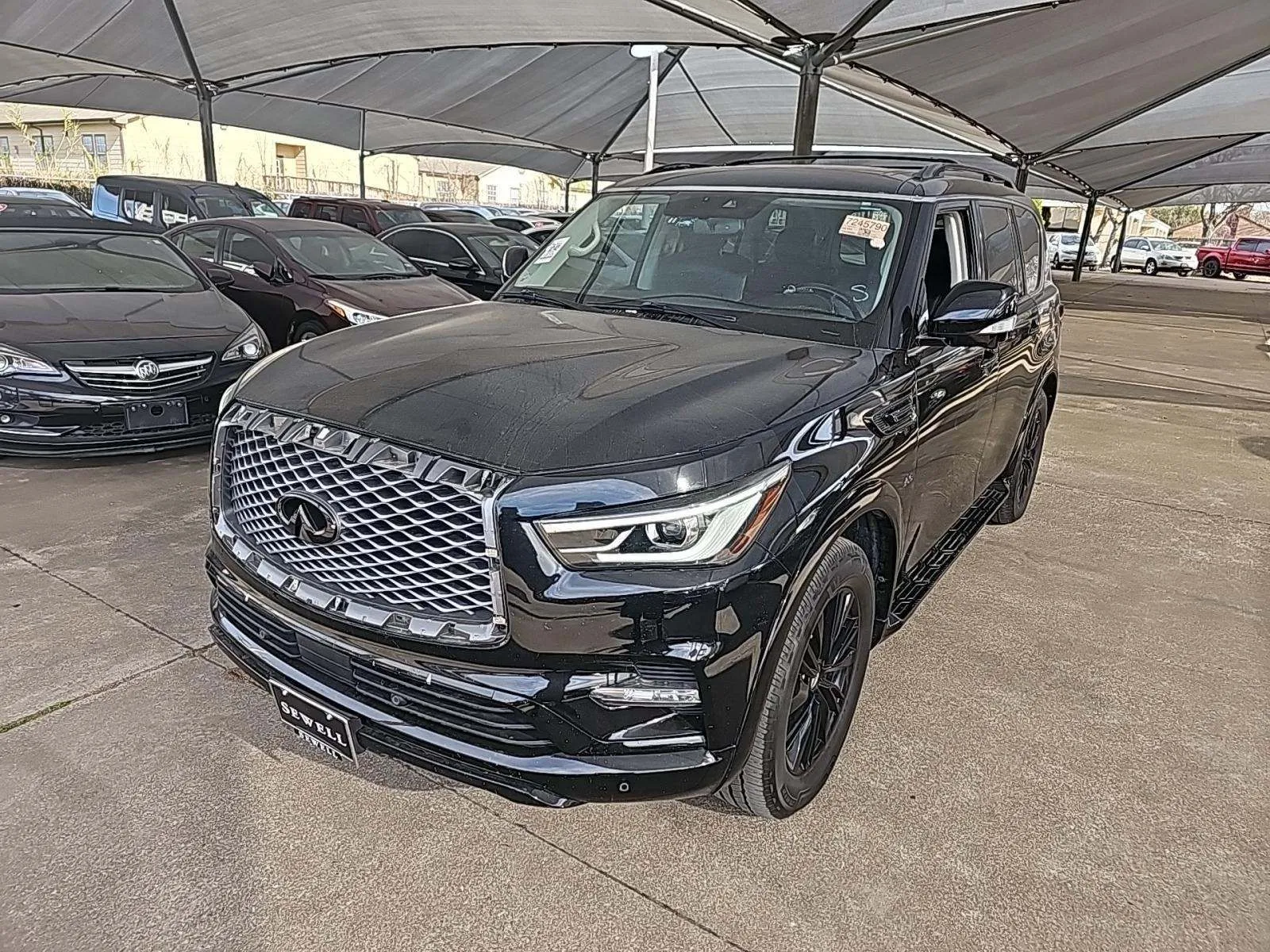 Black 2019 INFINITI QX80 LUXE for sale in Plano, TX