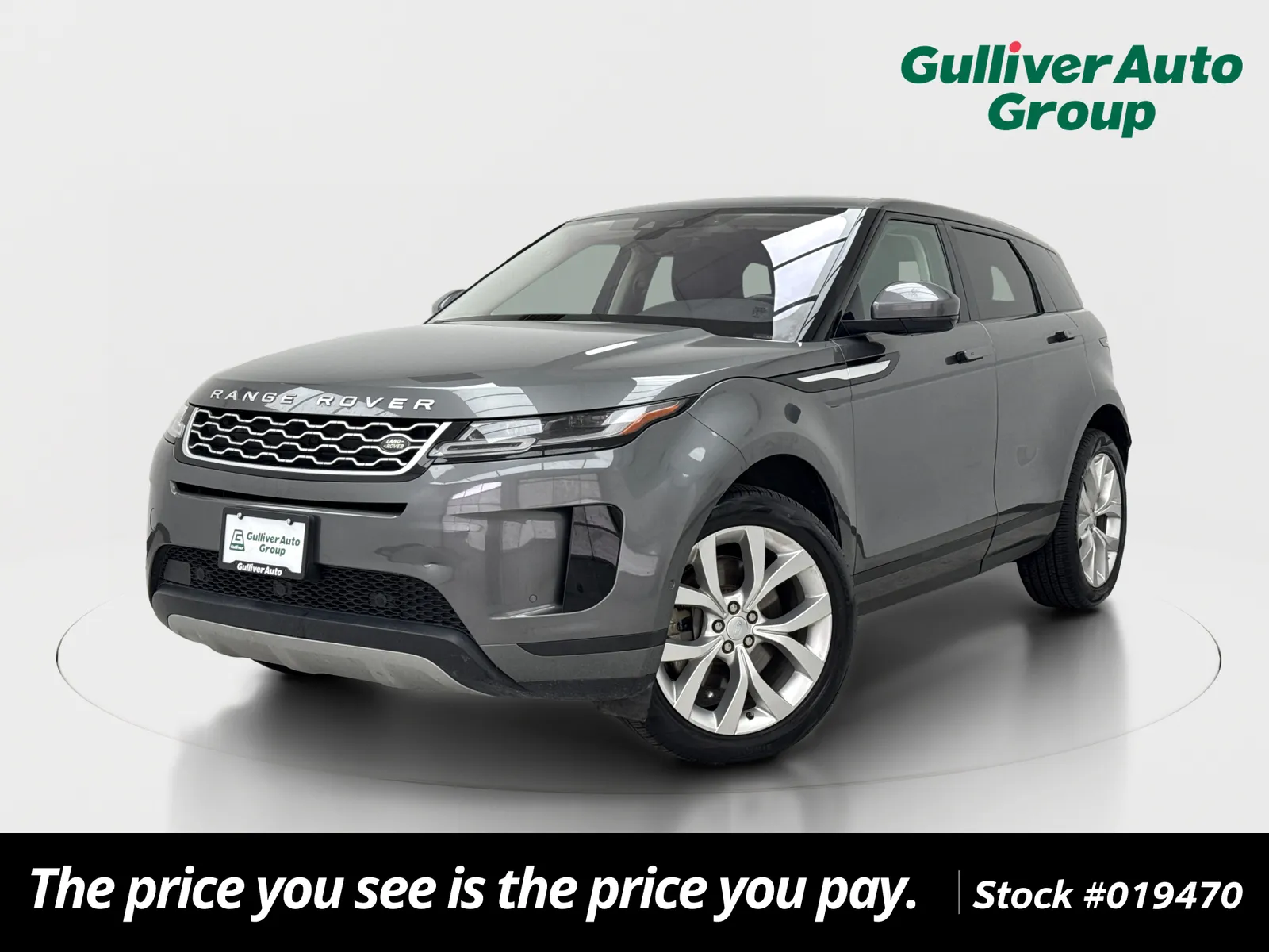 Gray 2020 Land Rover Range Rover Evoque SE for sale in Plano, TX