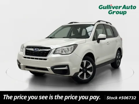 White 2017 Subaru Forester 2.5i Premium for sale in Plano, TX