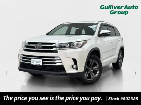White 2018 Toyota Highlander Limited Platinum for sale in Plano, TX