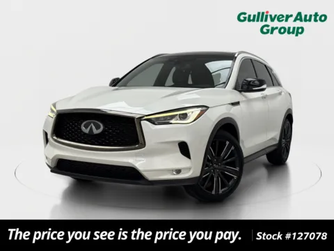 Photos of 2021 INFINITI QX50 LUXE for sale in Plano, TX at Gulliver Auto Group