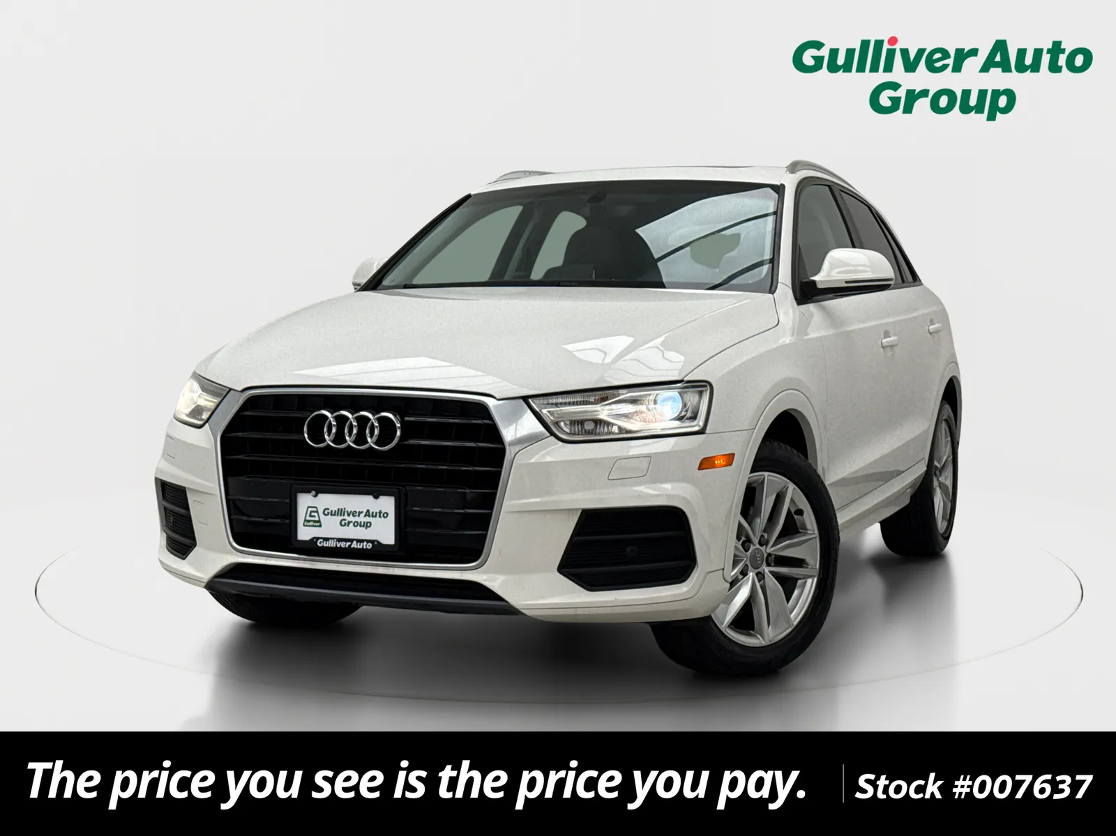 White 2017 Audi Q3 2.0T Premium for sale in Plano, TX
