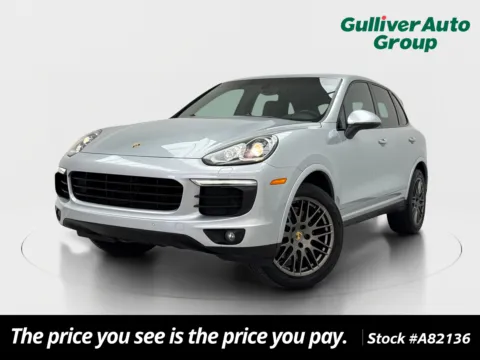 Silver 2017 Porsche Cayenne Platinum Edition for sale in Plano, TX