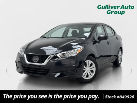 Black 2020 Nissan Versa 1.6 S for sale in Plano, TX
