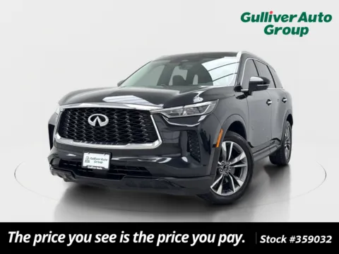 Black 2023 INFINITI QX60 LUXE for sale in Plano, TX