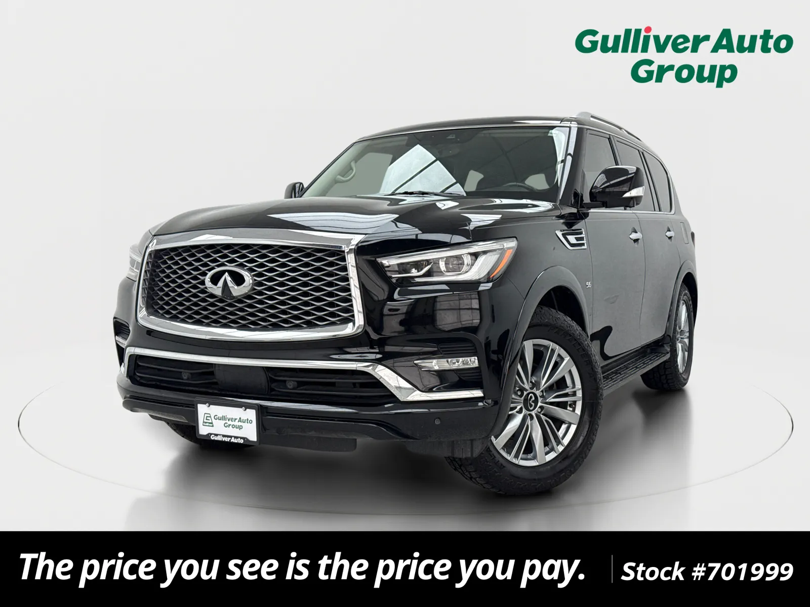Black 2020 INFINITI QX80 LUXE for sale in Plano, TX