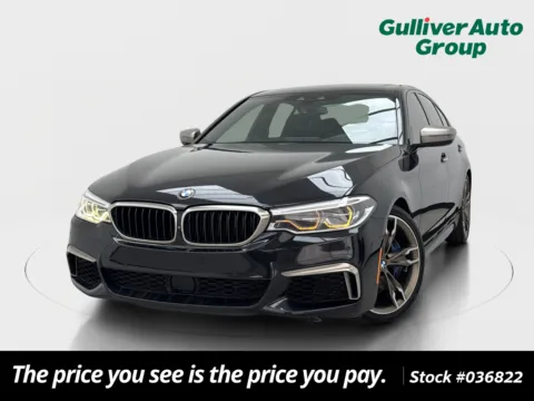 Black 2018 BMW 5 Series M550i xDrive for sale in Plano, TX