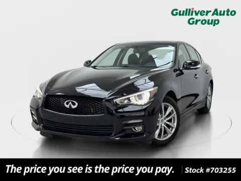 Black 2014 INFINITI Q50 Premium for sale in Plano, TX