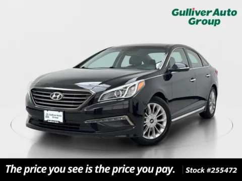 Black 2015 Hyundai Sonata Limited for sale in Plano, TX