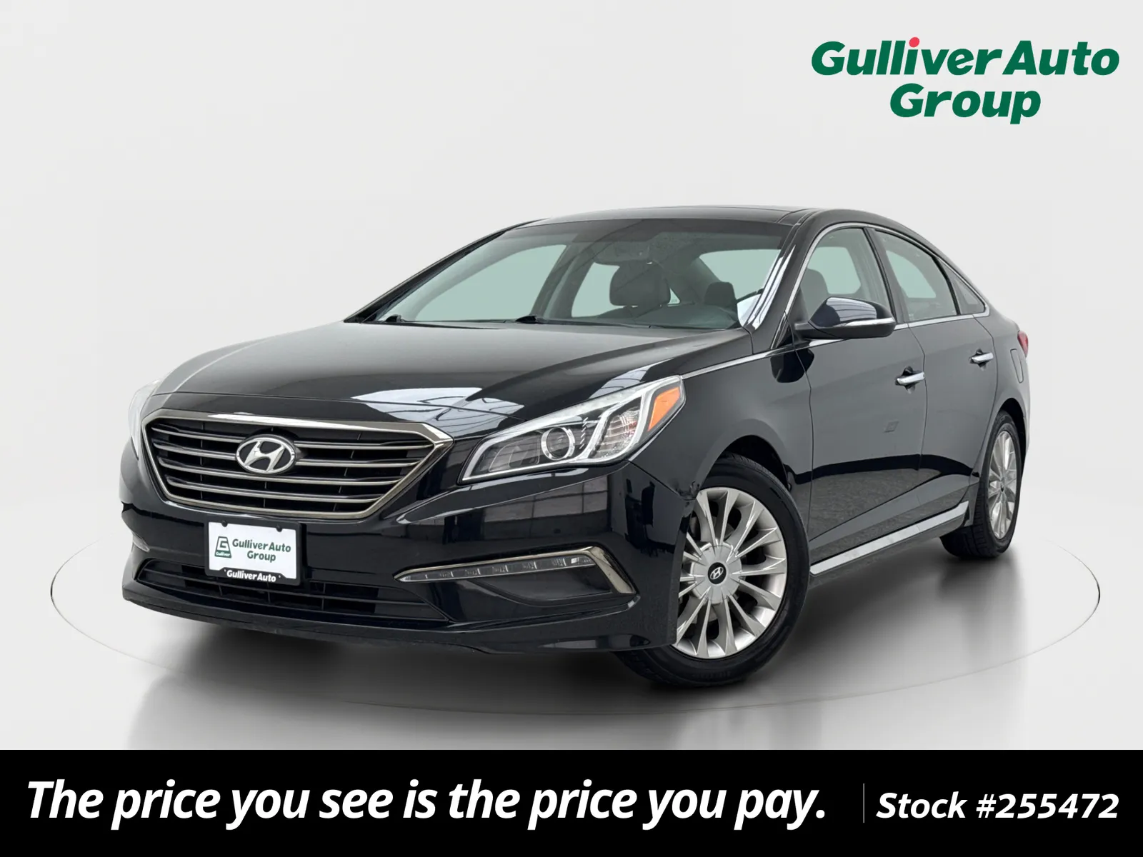 Black 2015 Hyundai Sonata Limited for sale in Plano, TX