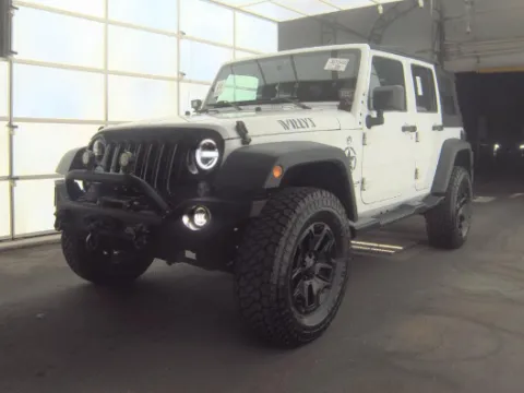 White 2017 Jeep Wrangler Unlimited Willys for sale in Plano, TX