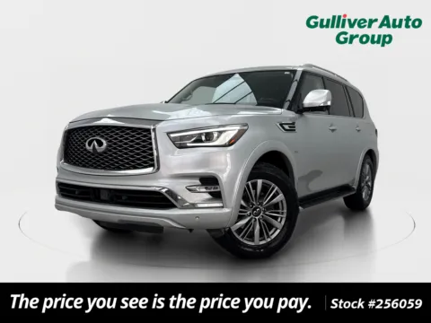 Silver 2020 INFINITI QX80 LUXE for sale in Plano, TX