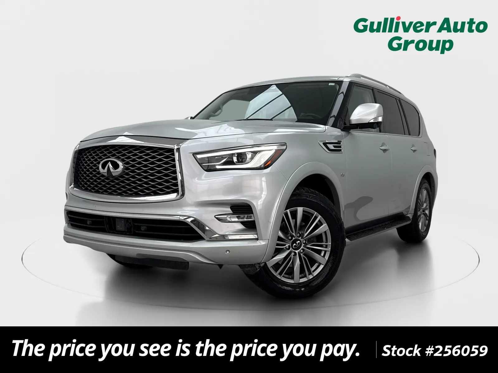 Silver 2020 INFINITI QX80 LUXE for sale in Plano, TX