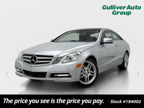 Silver 2013 Mercedes-Benz E-Class E 350 Coupe for sale in Plano, TX