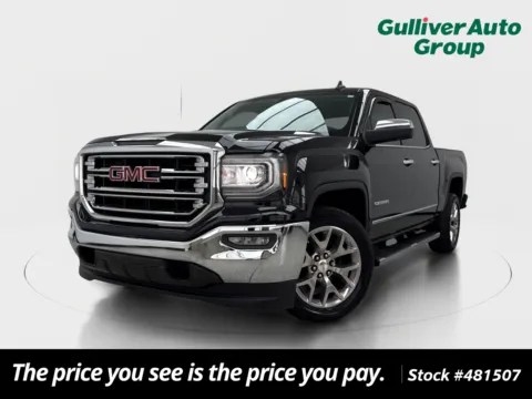 Black 2018 GMC Sierra 1500 SLT for sale in Plano, TX