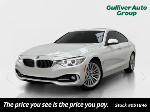 White 2015 BMW 4 Series 428i Gran Coupe for sale in Plano, TX