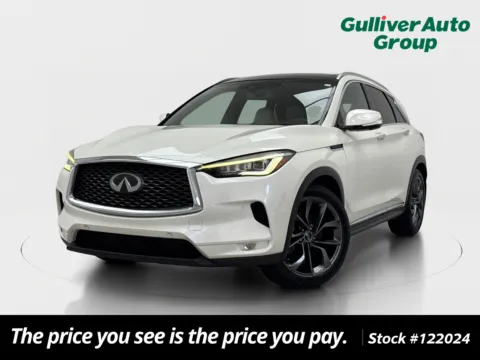 White 2019 INFINITI QX50 ESSENTIAL for sale in Plano, TX