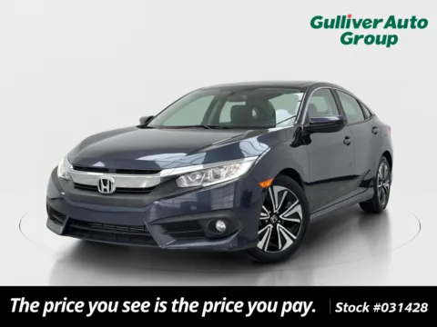 Blue 2017 Honda Civic EX-T for sale in Plano, TX