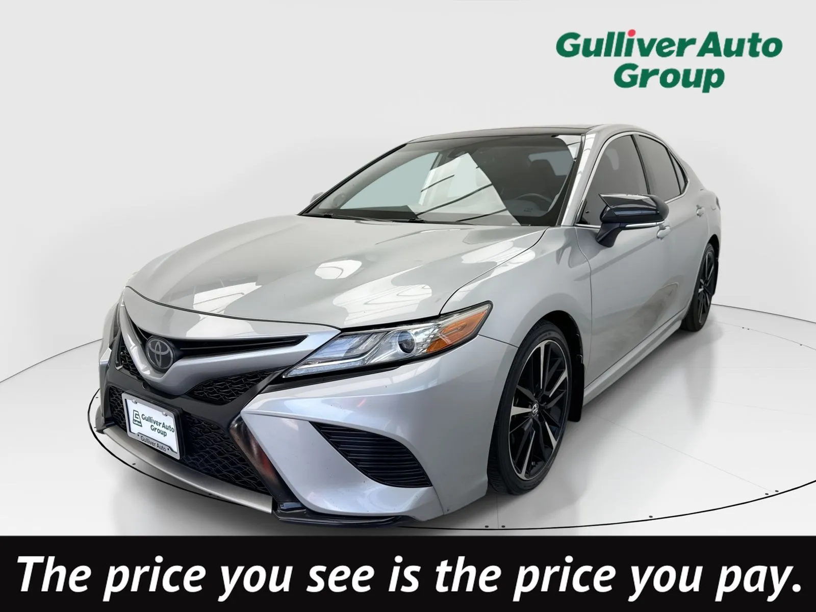 Silver 2019 Toyota Camry XSE V6 for sale in Plano, TX