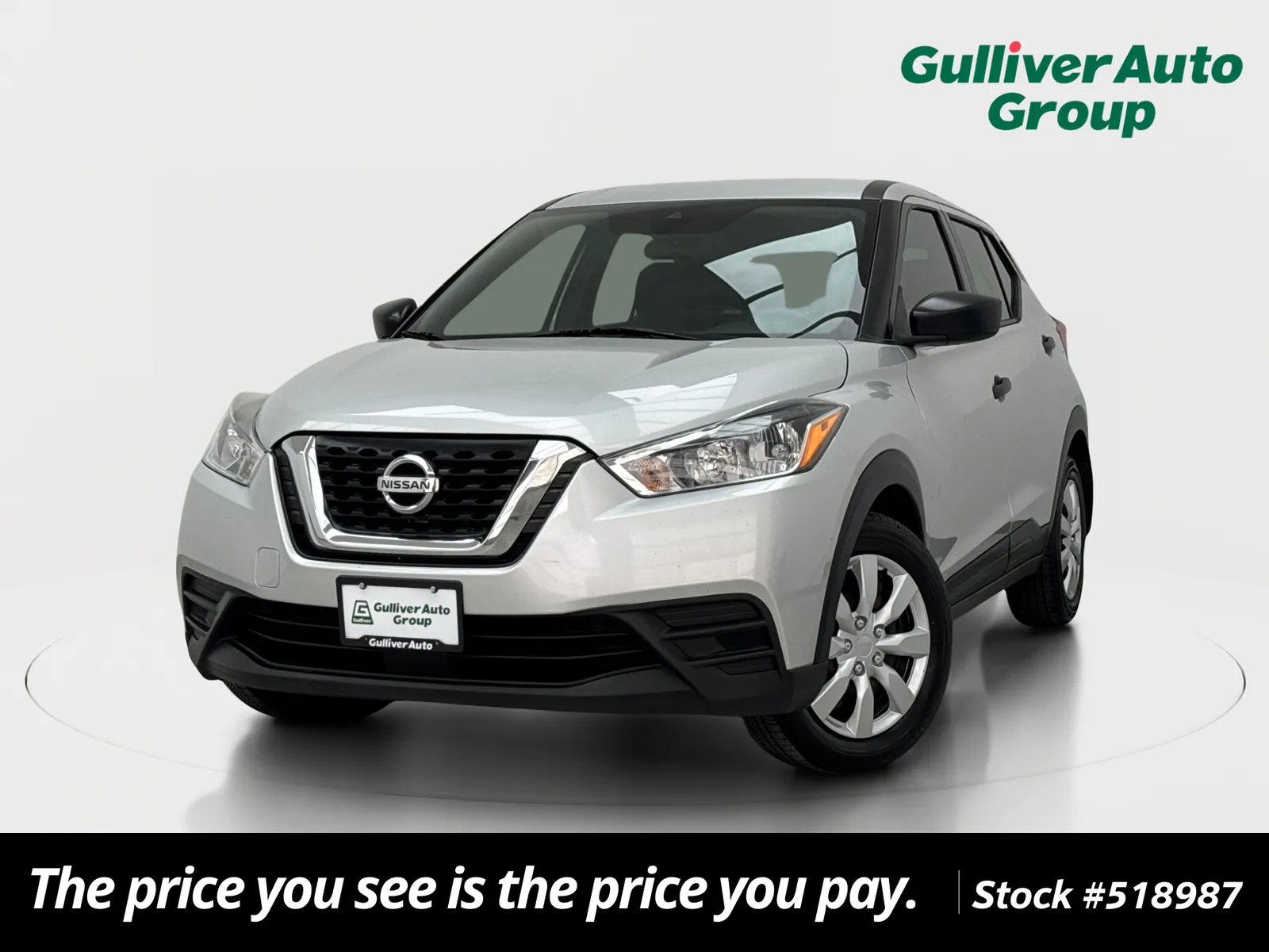 Silver 2020 Nissan Kicks S for sale in Plano, TX