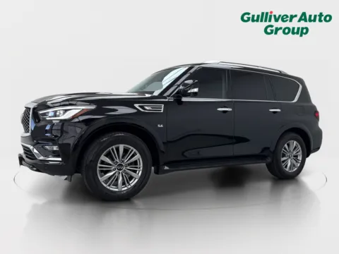 Photos of 2019 INFINITI QX80 LUXE for sale in Plano, TX at Gulliver Auto Group