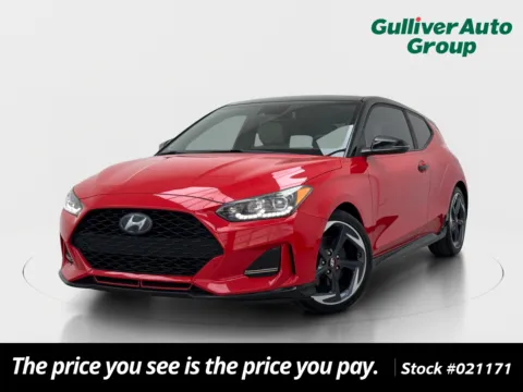 Red 2020 Hyundai Veloster Turbo Ultimate for sale in Plano, TX