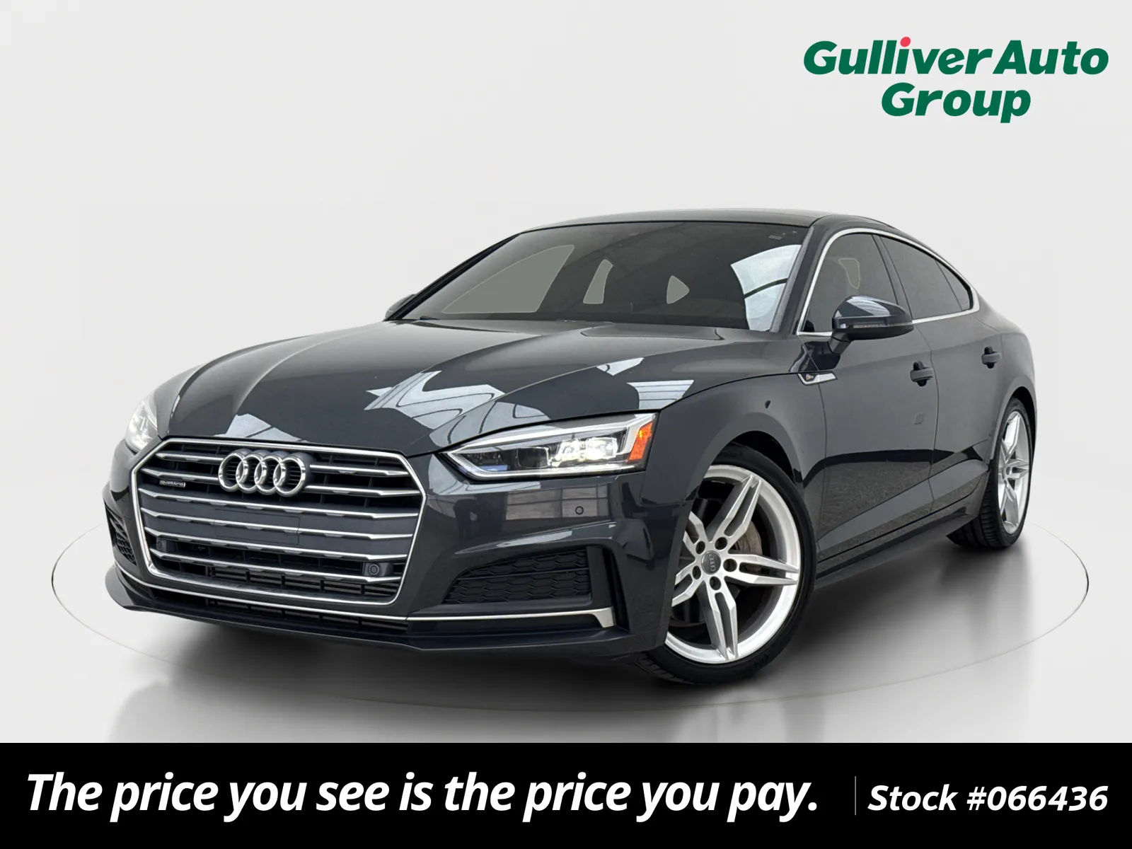 Gray 2019 Audi A5 Sportback Premium Plus for sale in Plano, TX