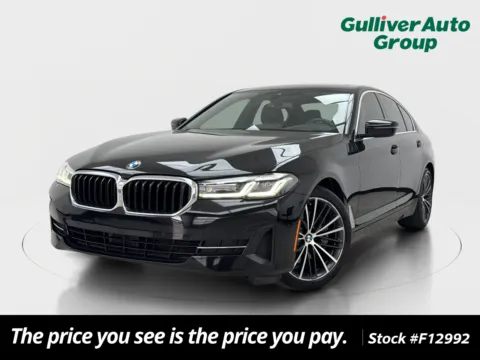 Black 2021 BMW 5 Series 530i for sale in Plano, TX