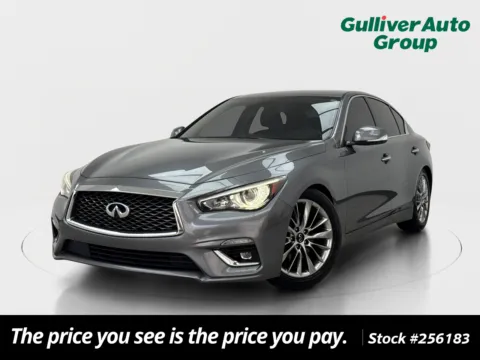 Gray 2020 INFINITI Q50 3.0t LUXE for sale in Plano, TX