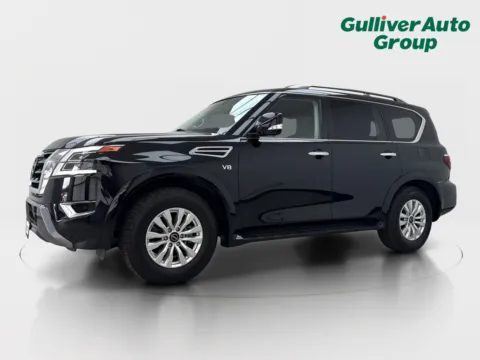 Photos of 2021 Nissan Armada SV for sale in Plano, TX at Gulliver Auto Group