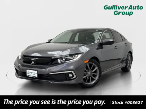 Gray 2020 Honda Civic EX for sale in Plano, TX